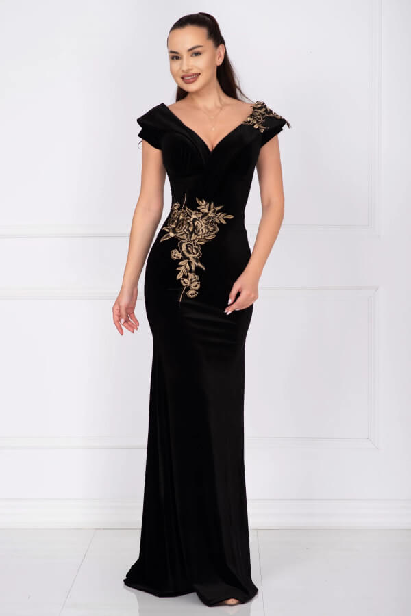 rochie de seara tip sirena din catifea rochie de seara tip sirena din catifea